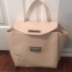 Blush & silver tote.